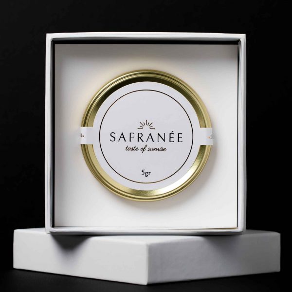 Boîte-cadeau de luxe magnifiquement emballée de 5 g de Safran Persan Premium
