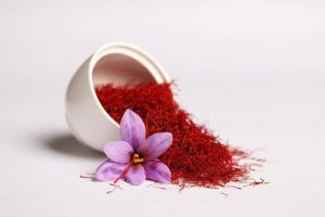 Vibrant crimson threads of saffron, the world's most expensive spice